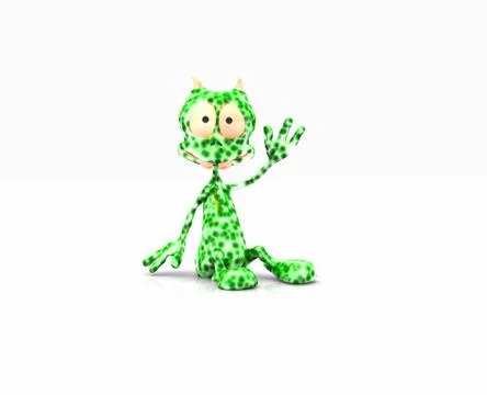 Green alien Stock-Illustration