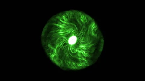 Green alien sphere 스톡 동영상 52328106