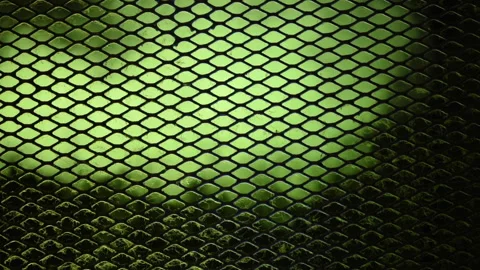 Green Alien Steam through the Metallic Net Vídeos de archivo 134572227