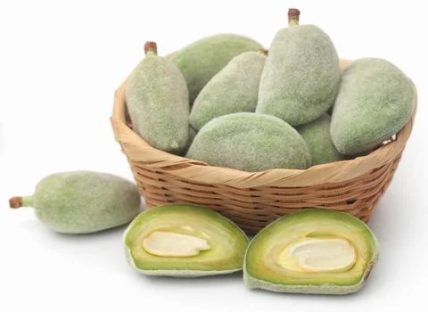Green almond Stock Photos