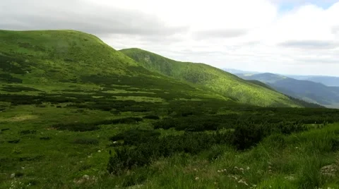 Green alpine Carpathians Stock Footage 68818599