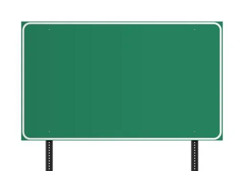 Green American traffic sign Stock Illustration