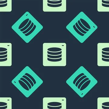 Green and beige Server, Data, Web Hosting icon isolated seamless pattern on.. Stock Illustration