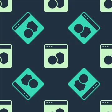 Green and beige Software, web developer programming code icon isolated seamless Stockillustratie