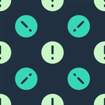 Green and beige Speech bubble and Exclamation icon isolated seamless pattern on Illustrazione stock