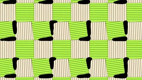 Green and Beige Square Pattern Abstract Waving Motion Background Loop Stock Footage 337347259