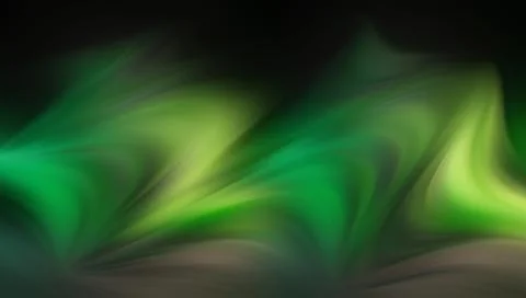 Green and black abstract background with wavy lines and gradient effect Stockillustratie