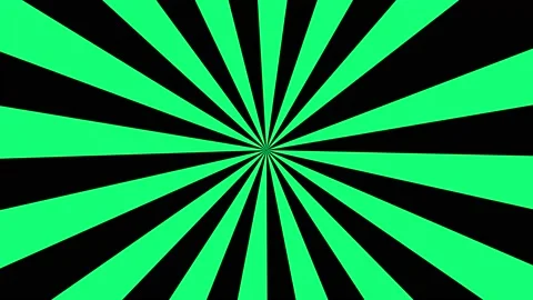 GREEN AND BLACK background with circular motion. 4K 60 FPS Stock Footage 219193948
