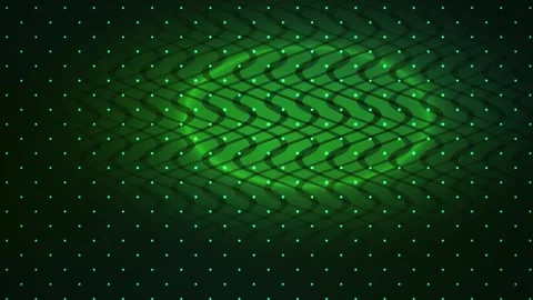 Green and black background with small dots and zigzag pattern. Stock Footage 337474620