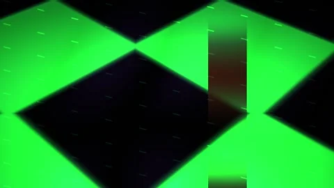 Green and black checkered floor pattern. Stock Footage 340030810