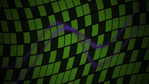 Green and black checkered pattern with purple line. Stock Footage 335960879