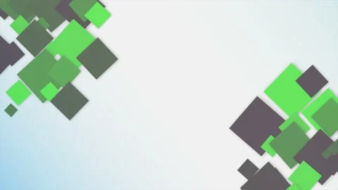 Green and black cubes pattern on white gradient Stock Footage 235817917