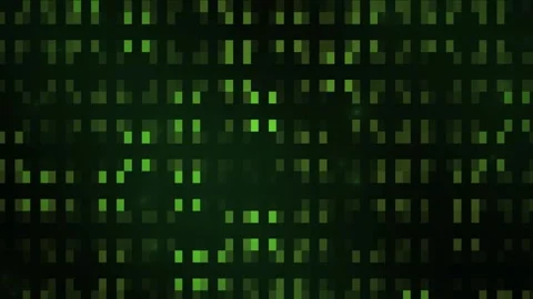 Green and black digital pixel screen. Stock Footage 335364029