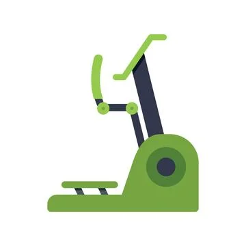 Green and black exercise machine for working out leg muscles Stock Illustration