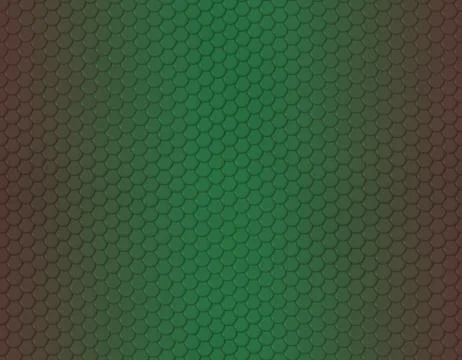 Green and black gradient snake skin pattern, round scale イラスト素材