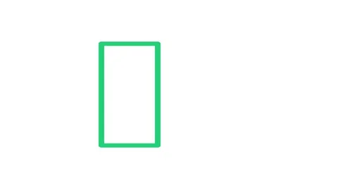 A green and black layout with a green rectangle positioned within it. Video stock 334930998