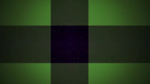 Green and black plaid pattern background. Stock Footage 336701602