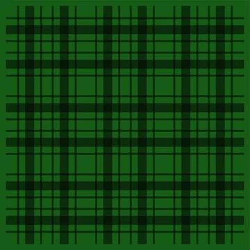 Green and Black Plaid Pattern Textile Fabric Design Stock Illustration