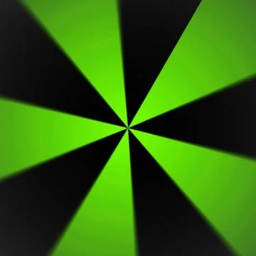 Green and  black radial pattern abstract background Stock Illustration