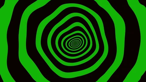 Green and black seamless looping wavy tunnel animation background Видео 296684290