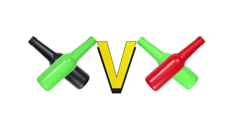 Green and Black Team Vs Red and Green Team Flippable Stop Motion Animation Stock Footage 160158633