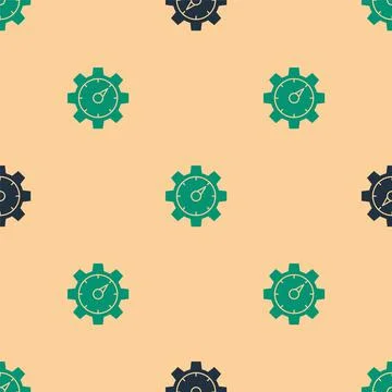 Green and black Web analytics information and development website statistic icon Illustrazione stock