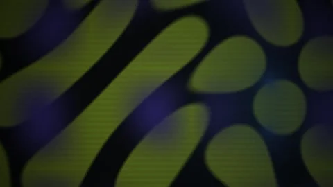 Green and blue abstract pattern with oval shapes on black background. Stock Footage 337474547