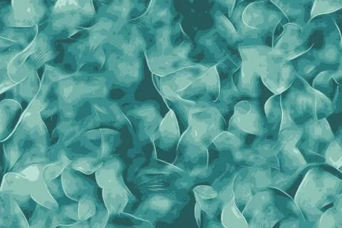 Green and blue abstract pattern representing plant leaves of agave plant Stock Illustration