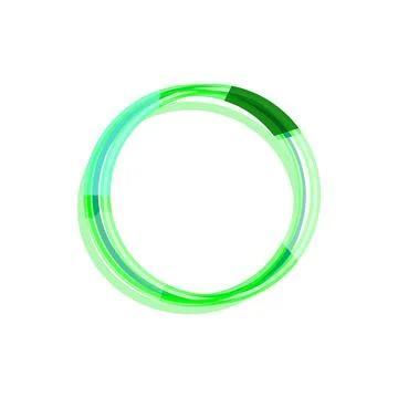 Green and blue abstract ring illustrating progress Stockillustratie