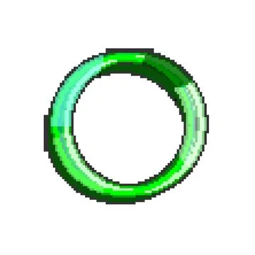 Green and blue abstract ring illustrating progress Stockillustratie