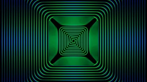 Green and Blue Abstract Sinusoidal Waves Background VJ Loop in 4K Stock Footage 279816117