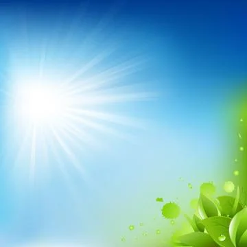 Green and blue background Stock Illustration