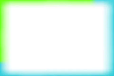 Green and blue border rectangle blur and smooth white for background banner a Stock Illustration