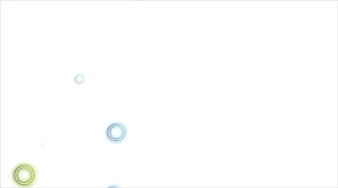 Green and blue circles on white background video animation Stock Footage 59303829