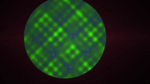 Green and blue circular scientific pattern. Stock Footage 340030926