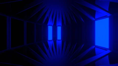 Green and Blue Circular Stroboscope Background VJ Loop in 4K Stock Footage 324639583