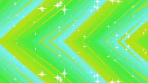 Green and blue diagonal stripes with star-shaped light flares Vídeo Stock 331647370