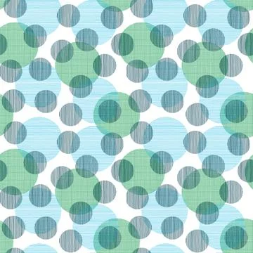 Green and Blue Geometric Pattern Design on White Background with Circles Illustrazione stock