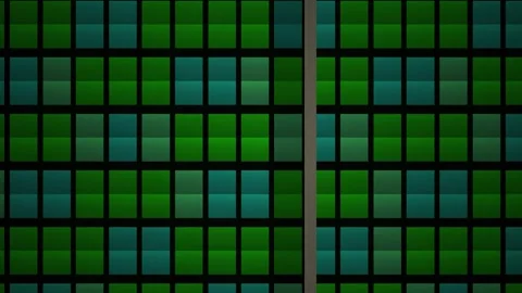 Green and blue grid pattern background. Stock Footage 335364315