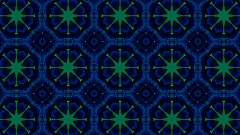 Green and Blue Pattern Loop Stock Footage 117001845