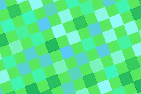 Green and blue pixel pattern with squares and mosaic design Stock Photos