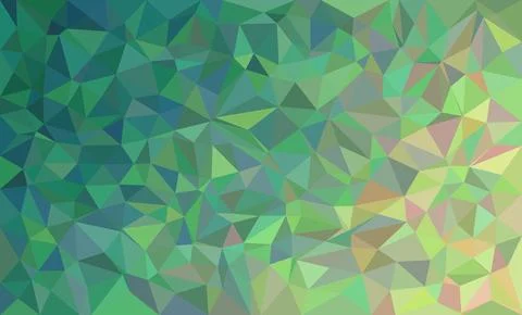 Green and blue polygonal abstract art background with triangle shapes Stock Illustration