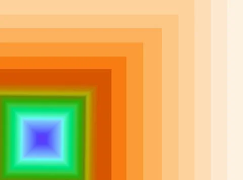 Green and Blue Square with Gradient Orange Frame for Abstract Background Stock-Illustration