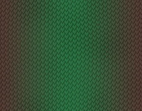Green and brown gradient snake skin pattern, short sharp scale イラスト素材