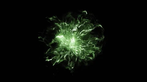 Green and chaotic abstract Vidéo 65824134