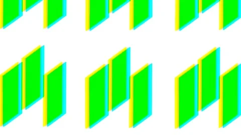 Green Up And Down Vj Loop Animation On White Background Stock Footage 84035185