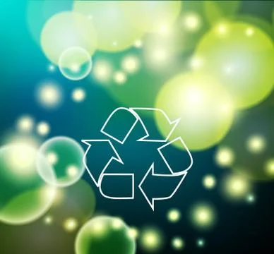 Green and ecological light background Stock Illustration