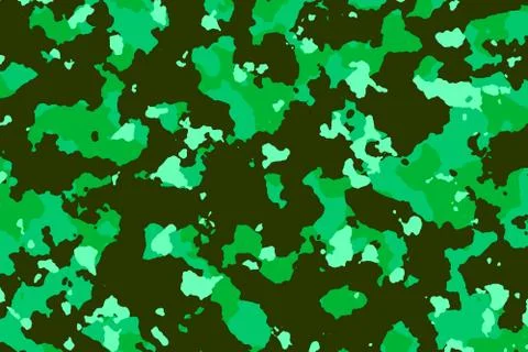 Green and gray camouflage pattern background Stock Illustration
