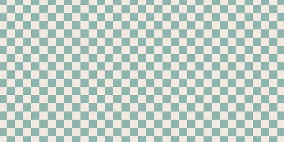 Green and grey checkered pattern, Checkerboard seamless pattern. Chess boar.. Stockillustratie