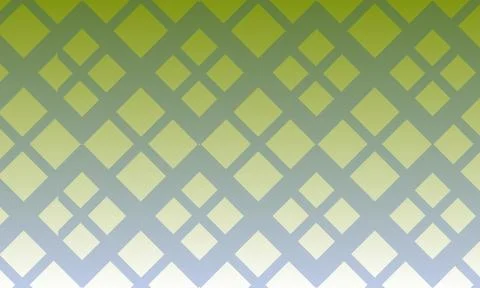 Green and grey gradient background with a repeating diamond grid pattern Stock Illustration
